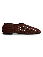 Eden Woven Leather Ballet Flats