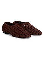 Eden Woven Leather Ballet Flats