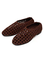 Eden Woven Leather Ballet Flats