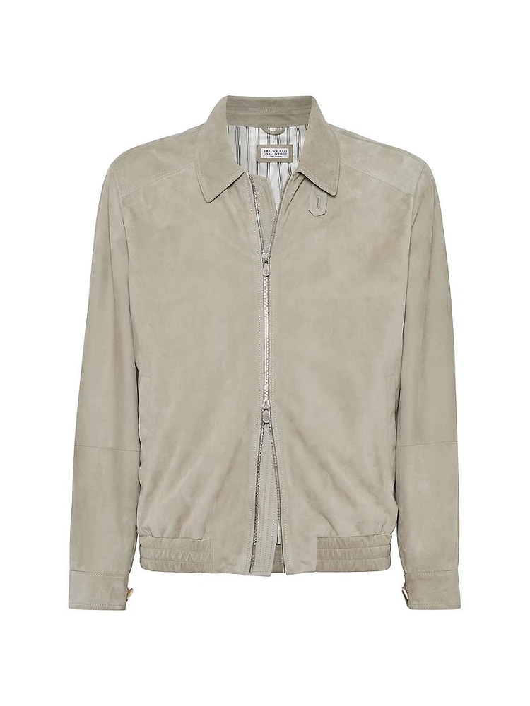 Suede Outerwear Jacket