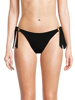 Margot Raffia-Ring Bikini Bottom