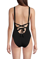 Margot Raffia O-Ring One-Piece