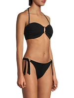 Margot Raffia O-Ring Bandeau Top