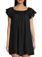 Ruffle Shift Dress