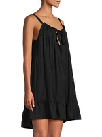 A-Line Split-Neck Dress