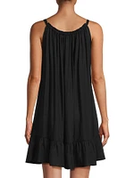 A-Line Split-Neck Dress