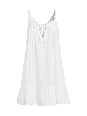 A-Line Split-Neck Dress