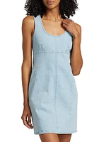 Blaze Denim Scoopneck Minidress