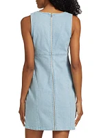 Blaze Denim Scoopneck Minidress