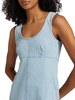 Blaze Denim Scoopneck Minidress