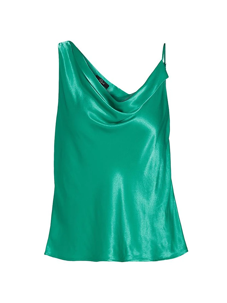 Mae Satin Cowlneck Top