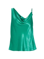 Mae Satin Cowlneck Top