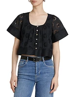 Bambina Eyelet Crop Top