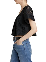 Bambina Eyelet Crop Top