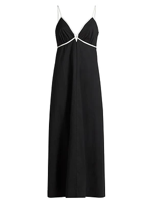 Jessa Cotton-Blend Maxi Dress