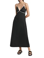 Jessa Cotton-Blend Maxi Dress