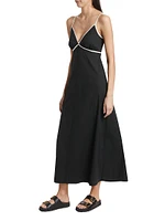 Jessa Cotton-Blend Maxi Dress