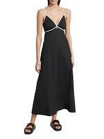 Jessa Cotton-Blend Maxi Dress