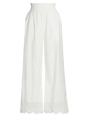 Henrik Cotton Scalloped Pants