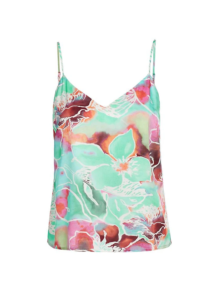 Paola Floral V-Neck Top