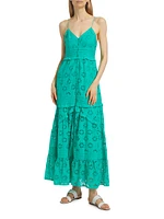 Henrietta Eyelet Cotton Maxi Dress