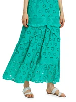 Henrietta Eyelet Cotton Maxi Dress