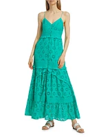 Henrietta Eyelet Cotton Maxi Dress