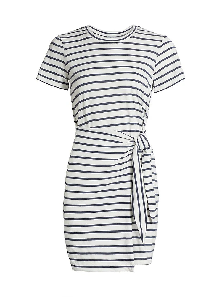 Edie Stripe Cotton Minidress