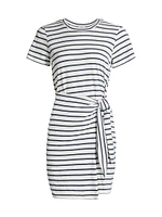 Edie Stripe Cotton Minidress