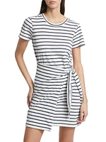 Edie Stripe Cotton Minidress