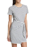 Edie Stripe Cotton Minidress