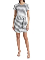 Edie Stripe Cotton Minidress