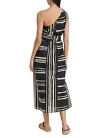 Selani Stripe Cotton Maxi Dress