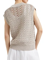 Techno Cotton Mesh Knit Sweater