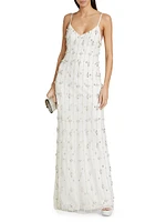 Amora Beaded Sleeveless Gown