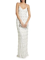 Amora Beaded Sleeveless Gown