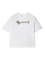 Baby Girl's & Little Logo-Print Cotton T-Shirt