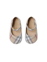 Baby Girl's Taylor Check Cotton Mary Jane Flats