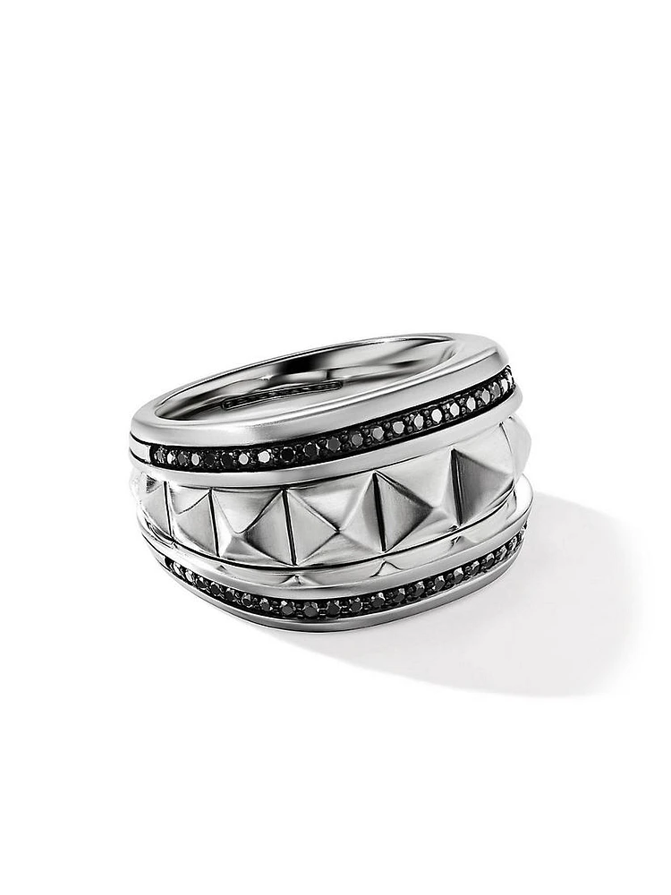 Pyramid Signet Ring Sterling Silver