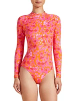 New Leopard Neoprene Rashguard Bodysuit