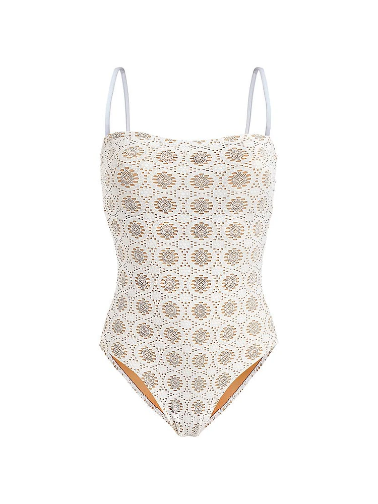 Broderie Anglaise One-Piece Swimsuit