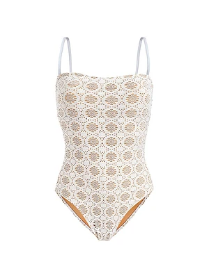 Broderie Anglaise One-Piece Swimsuit