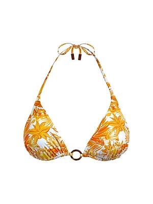 Tahiti Floral Triangle Bikini Top