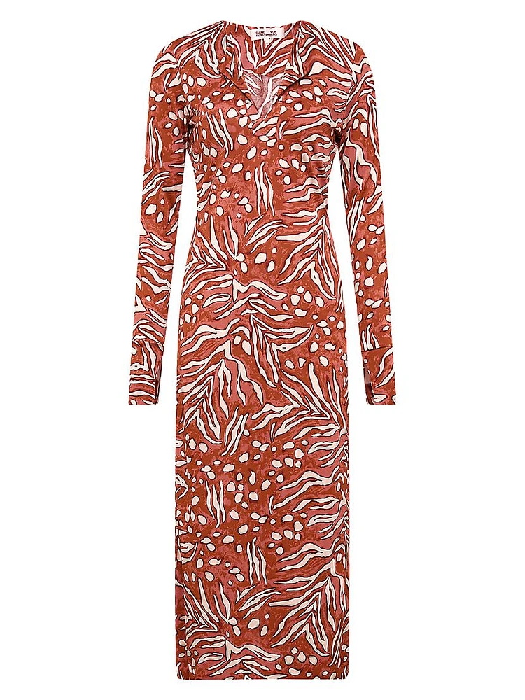 Sonca Printed Jersey Midi-Dress