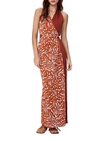 Chase Abstract Two-Tone Jersey Maxi Dress