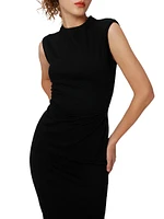 Darrius Ruched Jersey Midi-Dress