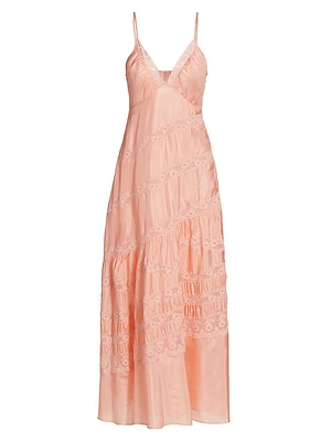 Idalia Silk Lace Maxi Dress