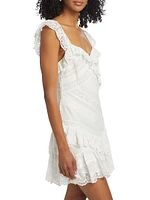 Bensley Pintuck Lace Minidress