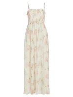 Santee Floral Metallic Maxi Dress