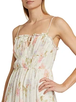 Santee Floral Metallic Maxi Dress